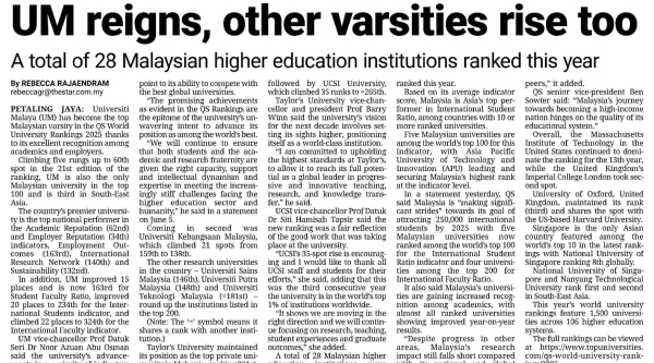UM Reigns, Other Varsities Rise Too 